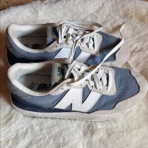 New Balance Navy and White Casual Sneakers